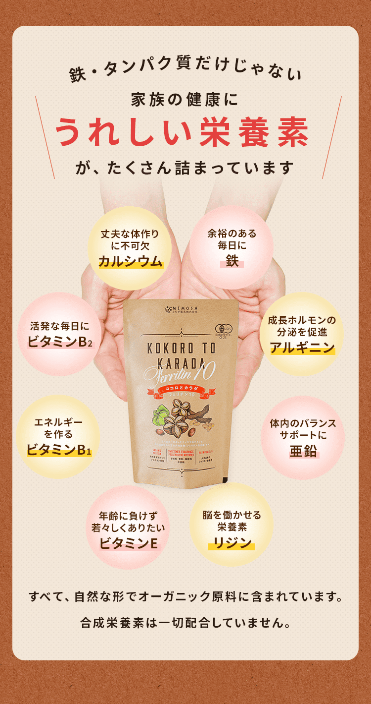 タンパク質だけじゃない 家族の健康にうれしい栄養素が、たくさん詰まっています